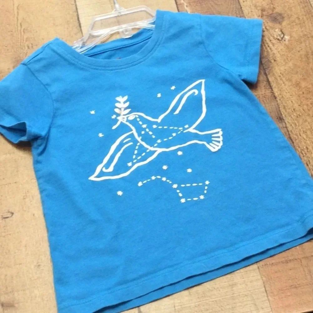 Tea Collection Dove Short Sleeve Top size 3T